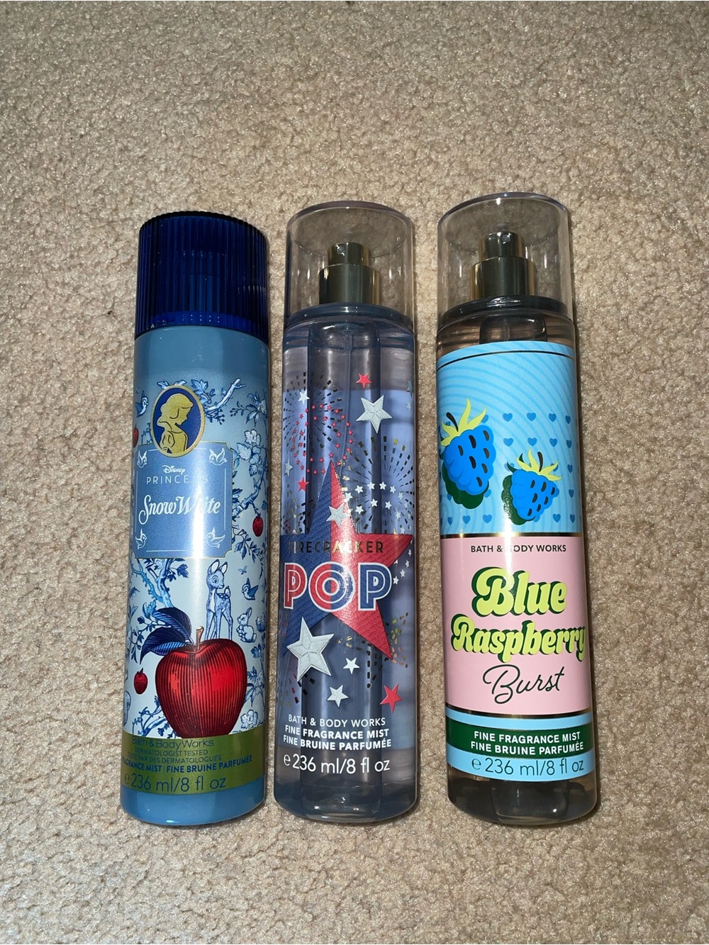 Limited Edition Bath & Body Works Body Sprays Full Size